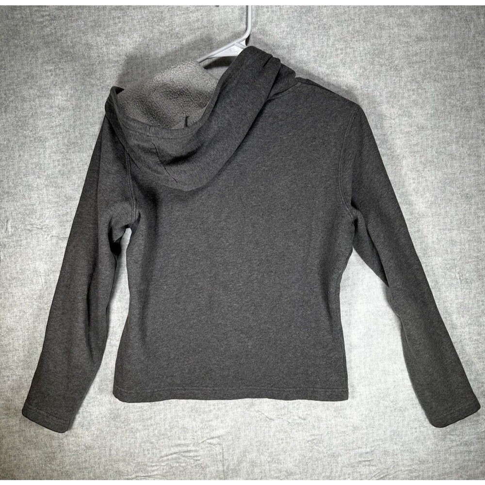 Express Hoodie Womens Size Medium Full Zip Gray Long Sleeve Sweatshirt - Picture 3 of 6